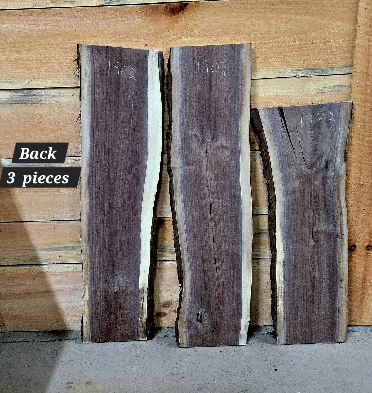 1902 Walnut 3-Piece DIY Wood Bundle