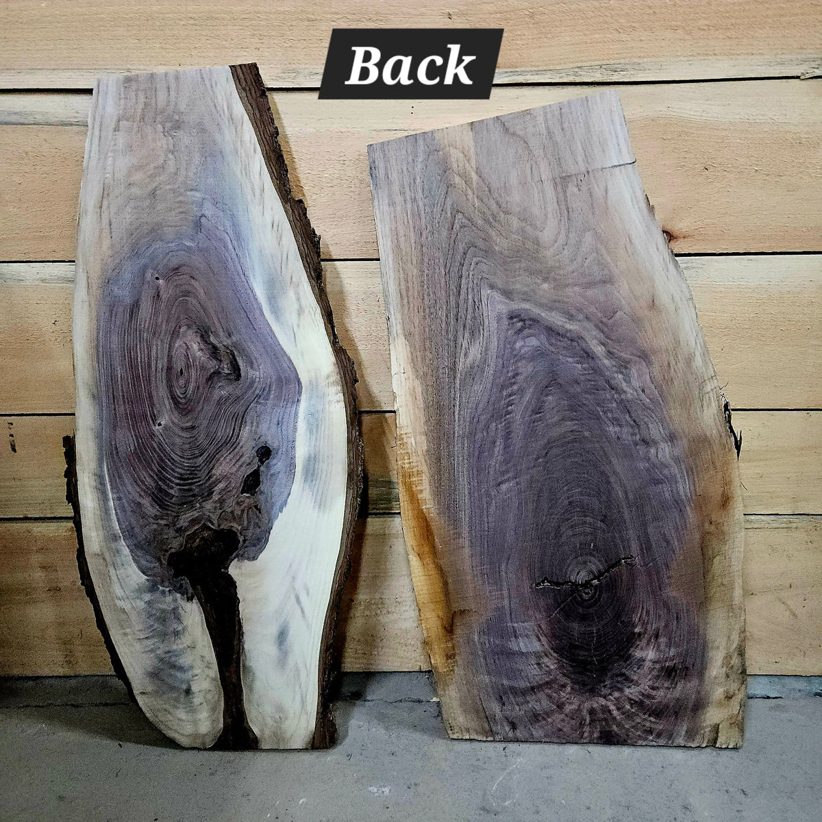 2061 two-piece walnut DIY bundle back