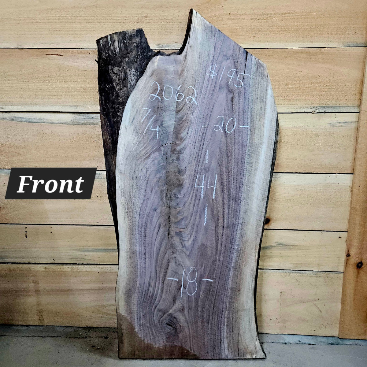 2062 walnut live edge slab front