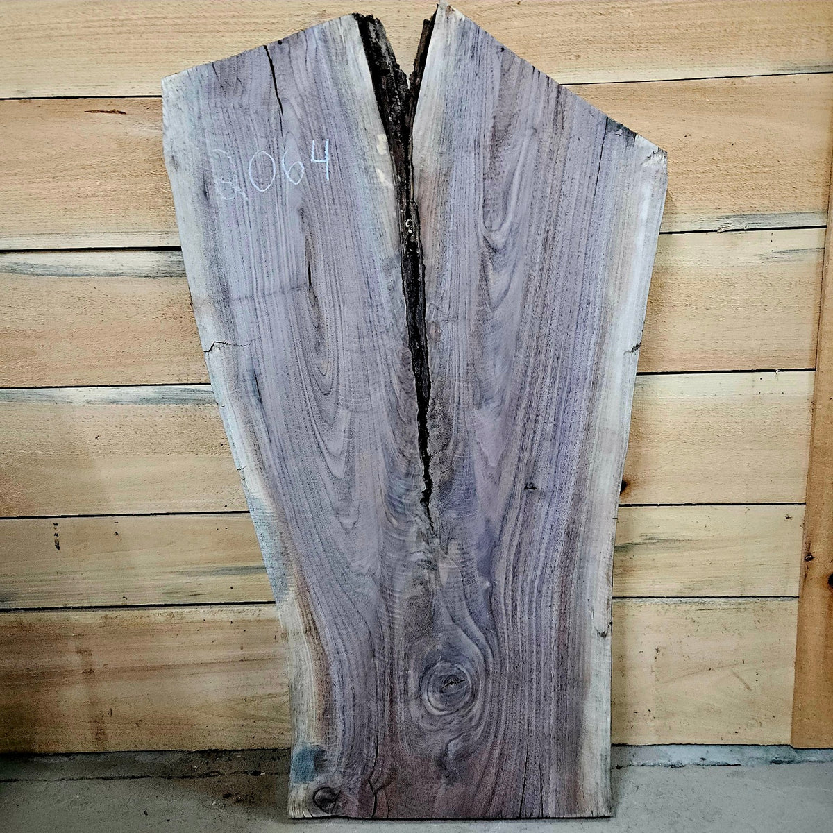 2064 walnut live edge slab back