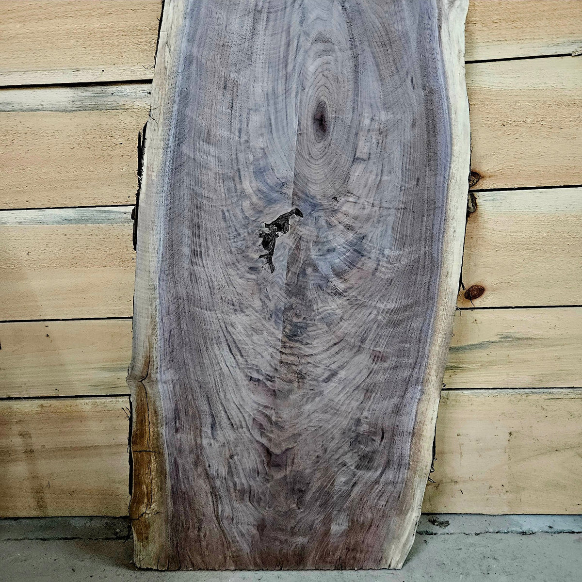 2067 walnut live edge slab back detail