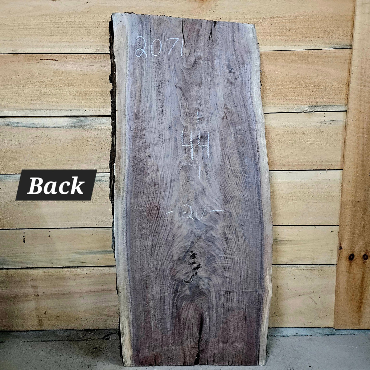 Walnut slab 2071 back