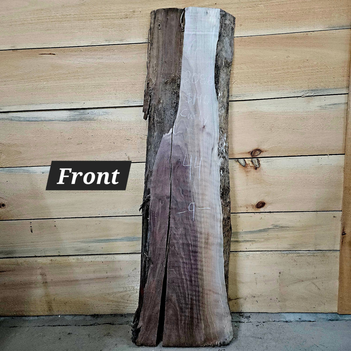 Curly walnut slab 2086 photo 1
