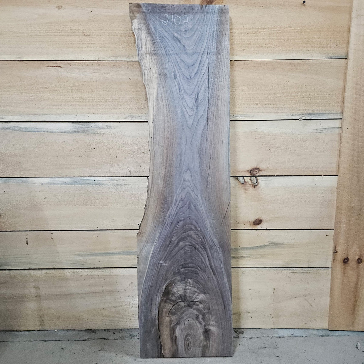 Walnut slab 2102 back
