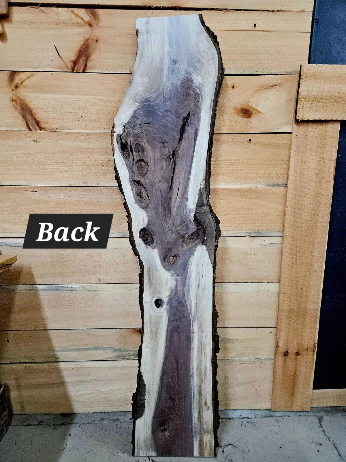 1924 Walnut Live Edge Slab – 64" × 9-14" × 4/4" – product image 4