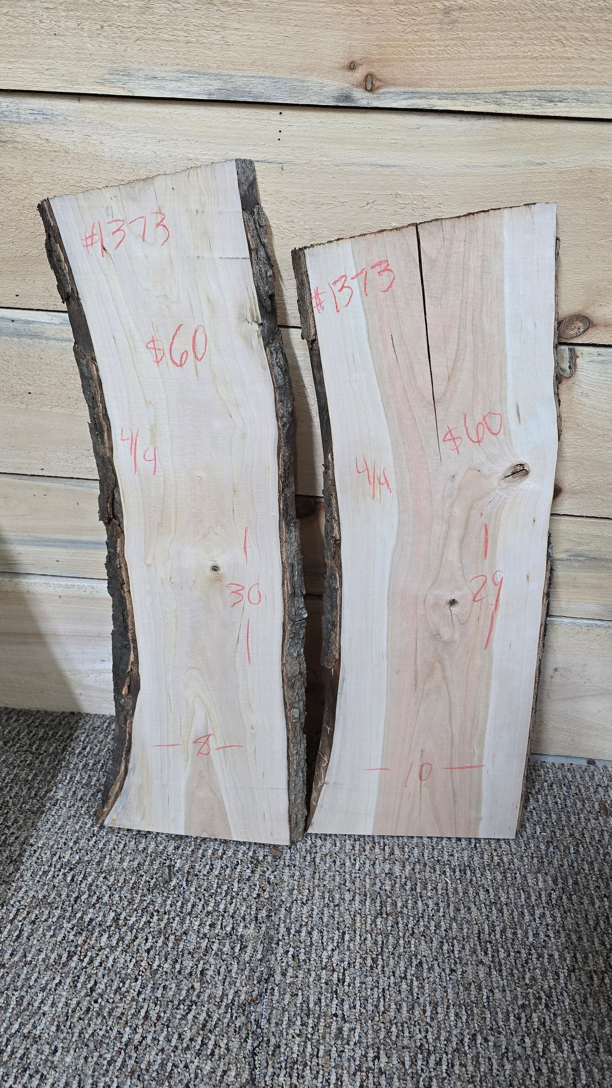 1373 Curly Cherry 2-Piece DIY Wood Bundle, view 1