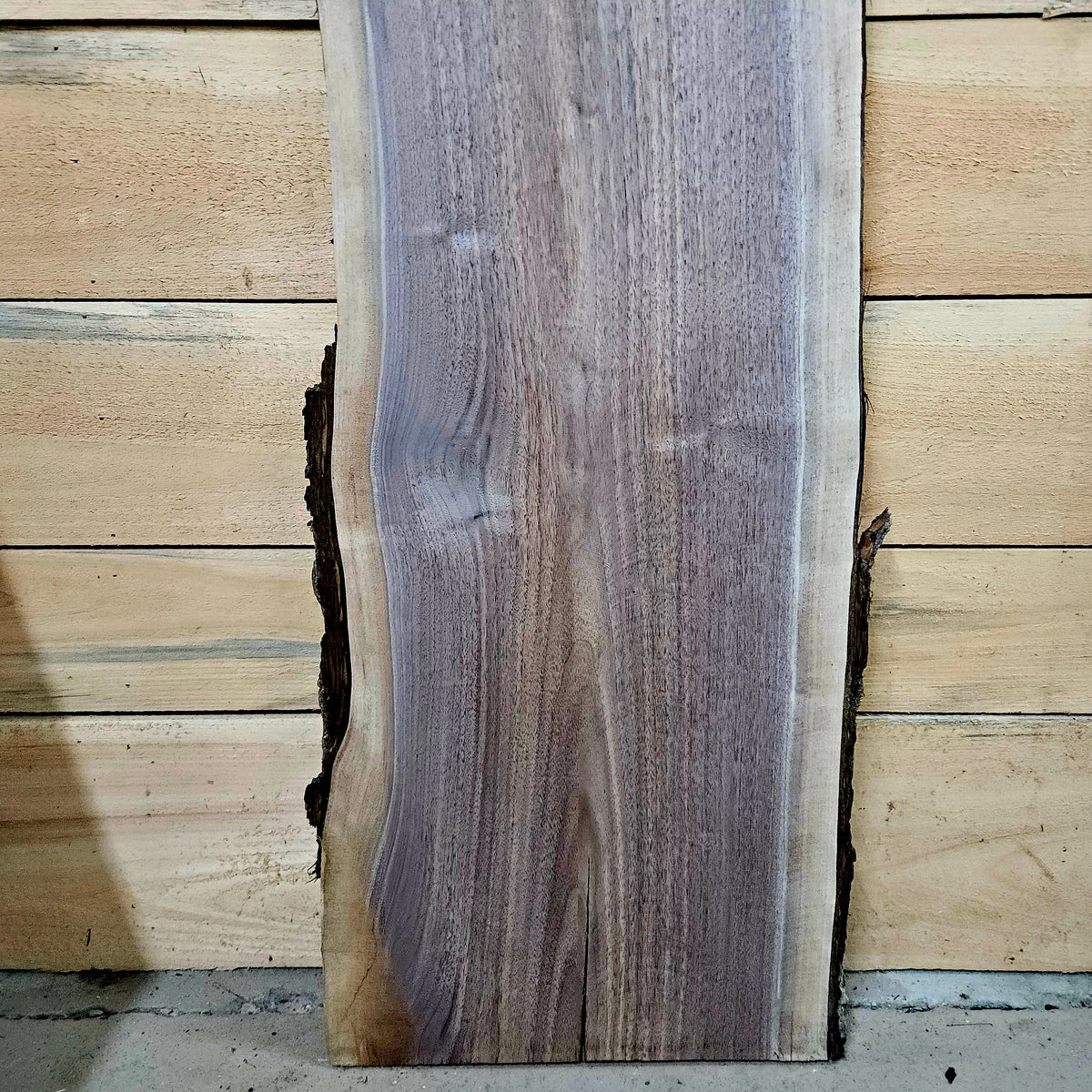 1973 Walnut Live Edge Slab – 41" × 14" × 7/4"