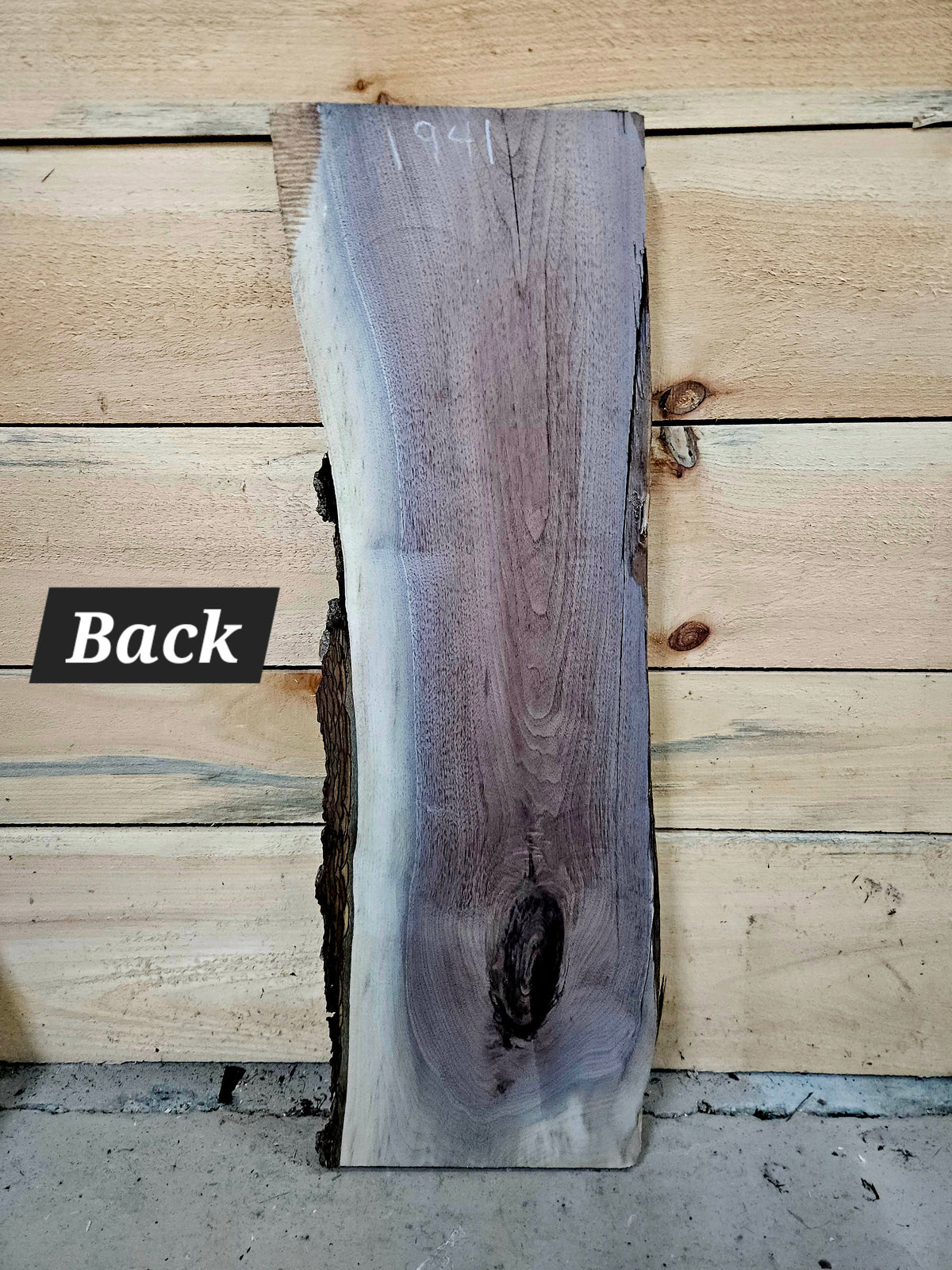 1941 Walnut Live Edge Slab – 32" × 8" × 7/4" – product image 2