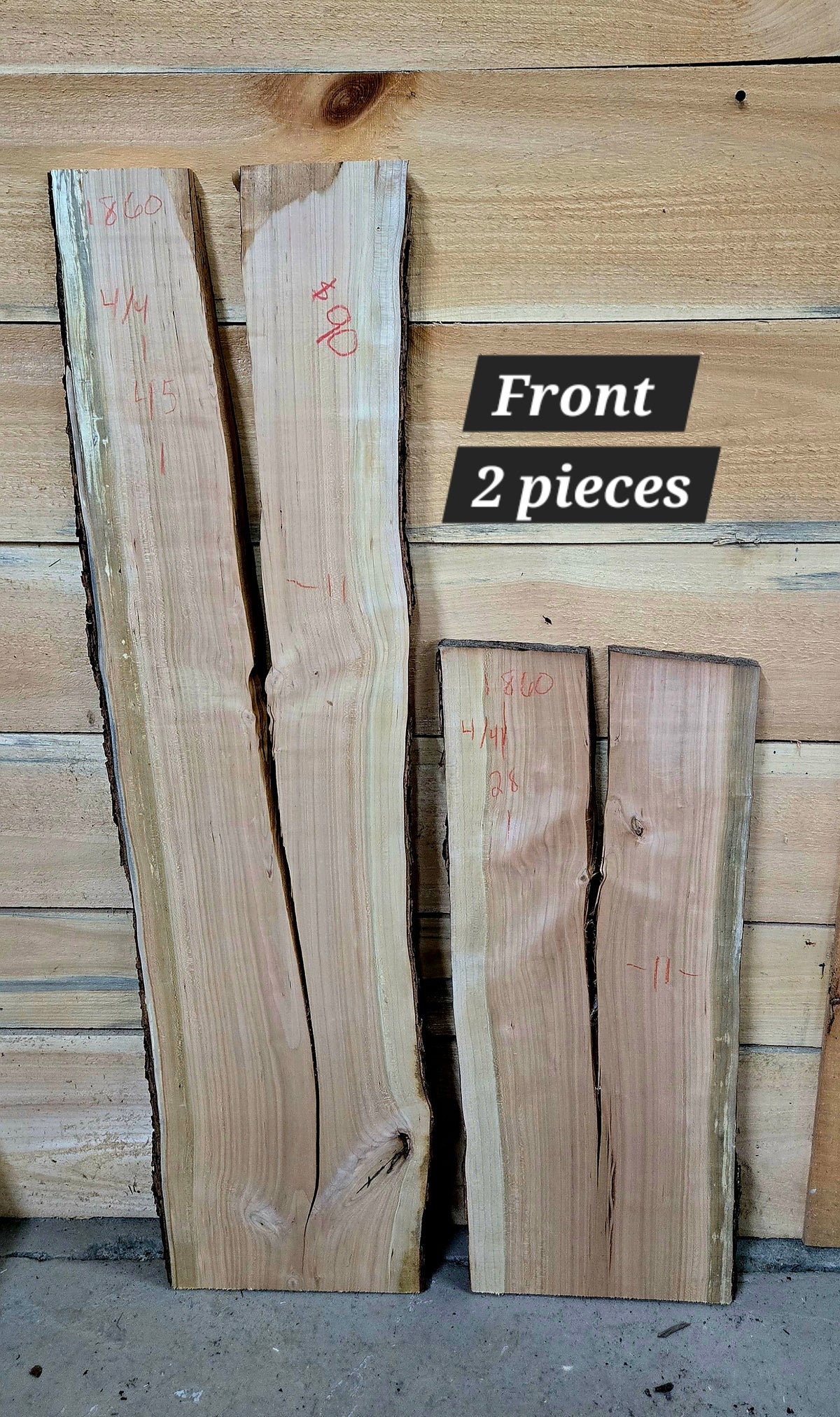 1860 Cherry 2-Piece DIY Wood Bundle, view 1