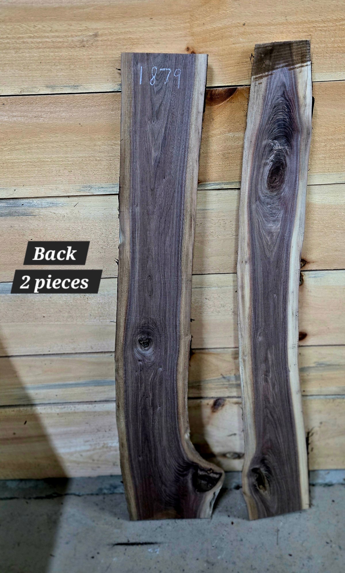 1879 Walnut 2-Piece DIY Wood Bundle, view 2