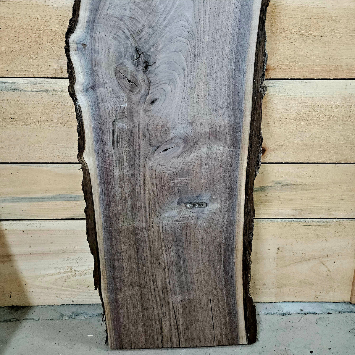 1970 Walnut Live Edge Slab – 40" × 10 - 14" × 8/4"