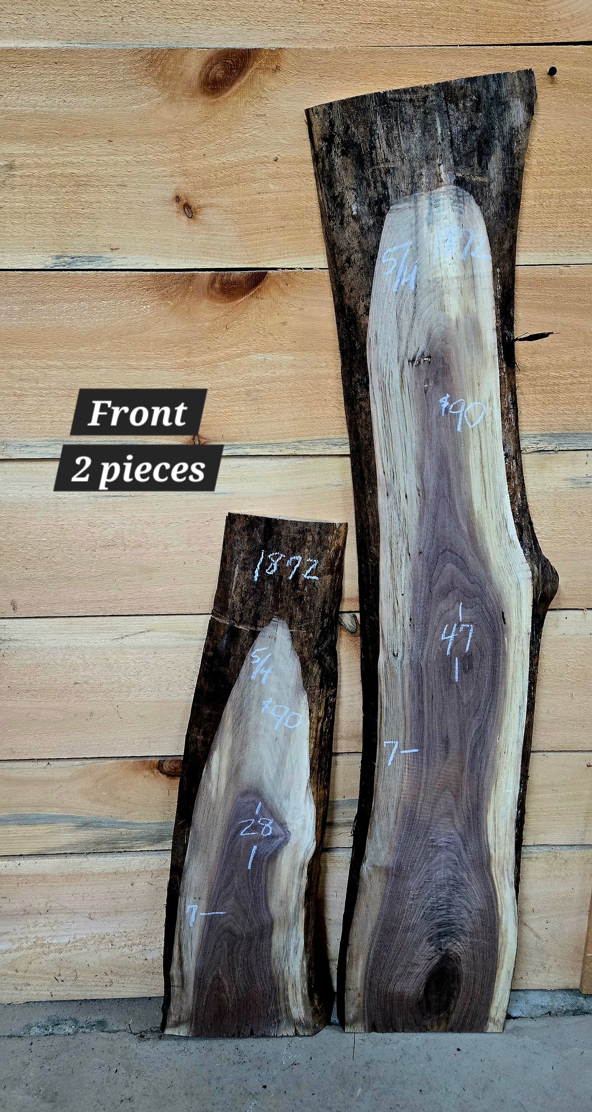 1872 Walnut 2-Piece DIY Wood Bundle, view 1