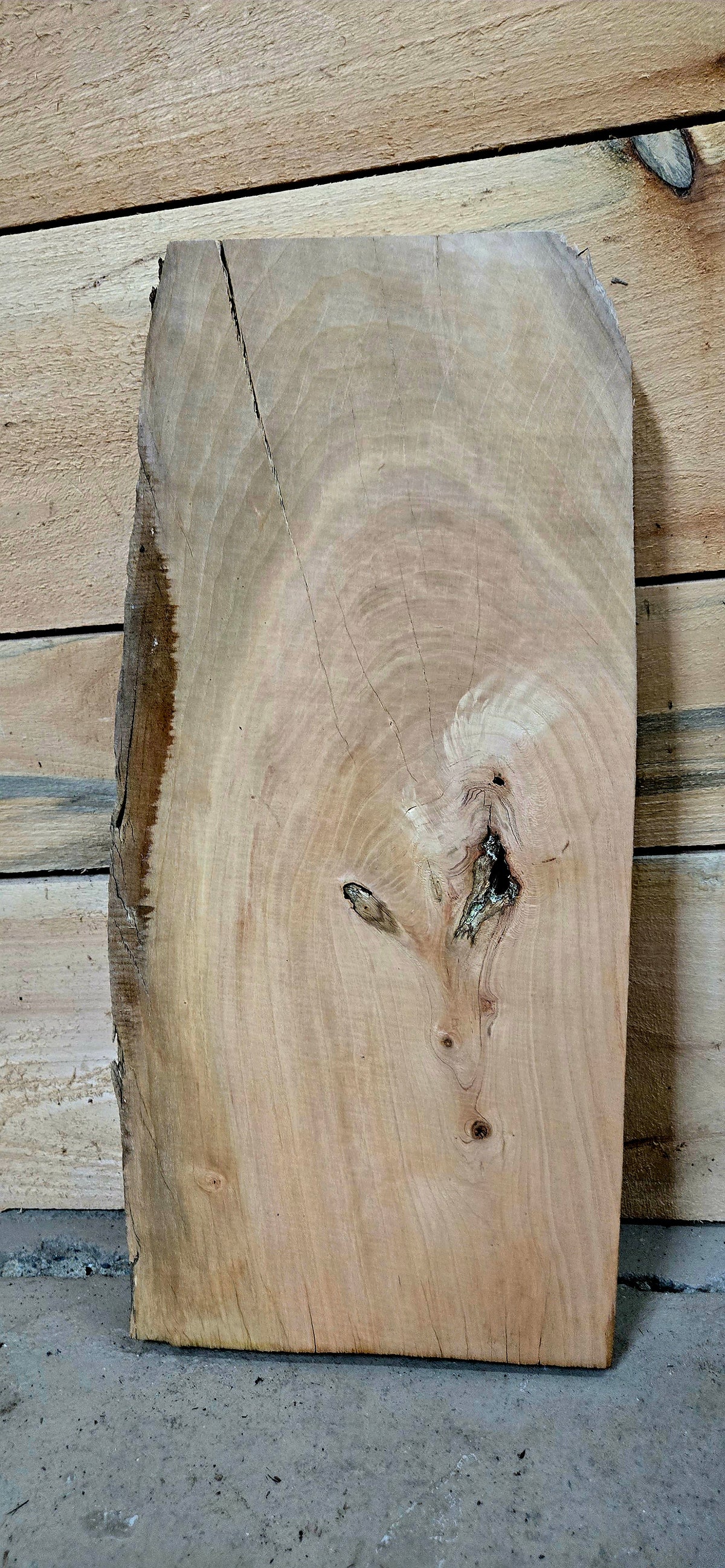 Cherry live edge slab #1737, view 2