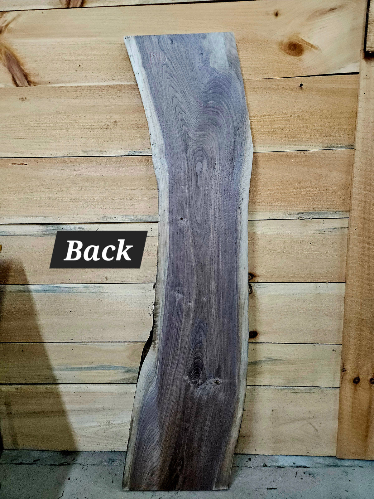 1915 Walnut Live Edge Slab – 53" × 10" × 5/4" – product image 4