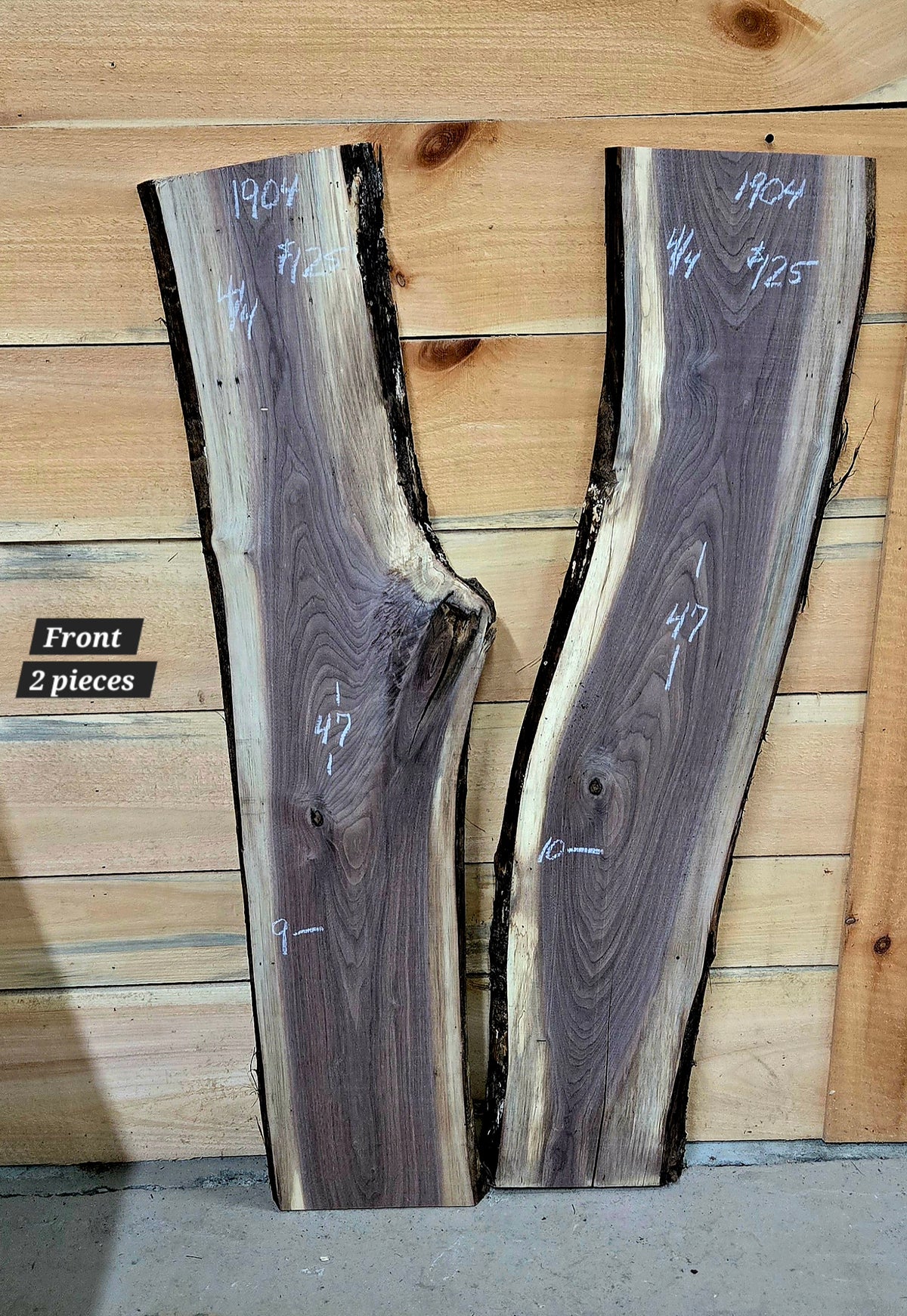 1904 Walnut 2-Piece DIY Wood Bundle