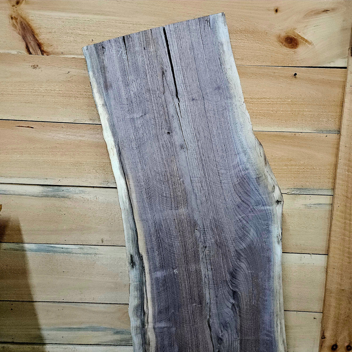 1976 Walnut Live Edge Slab – 53" × 16 - 17" × 7/4"