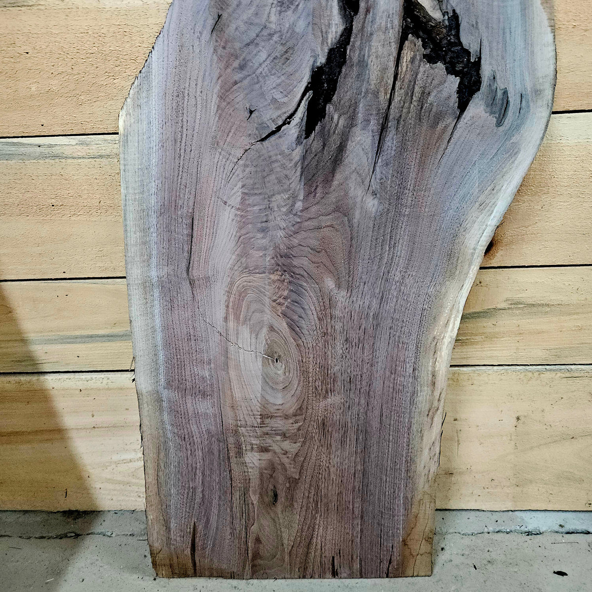 1975 Walnut Live Edge Slab – 42" × 12 - 18" × 6/4"