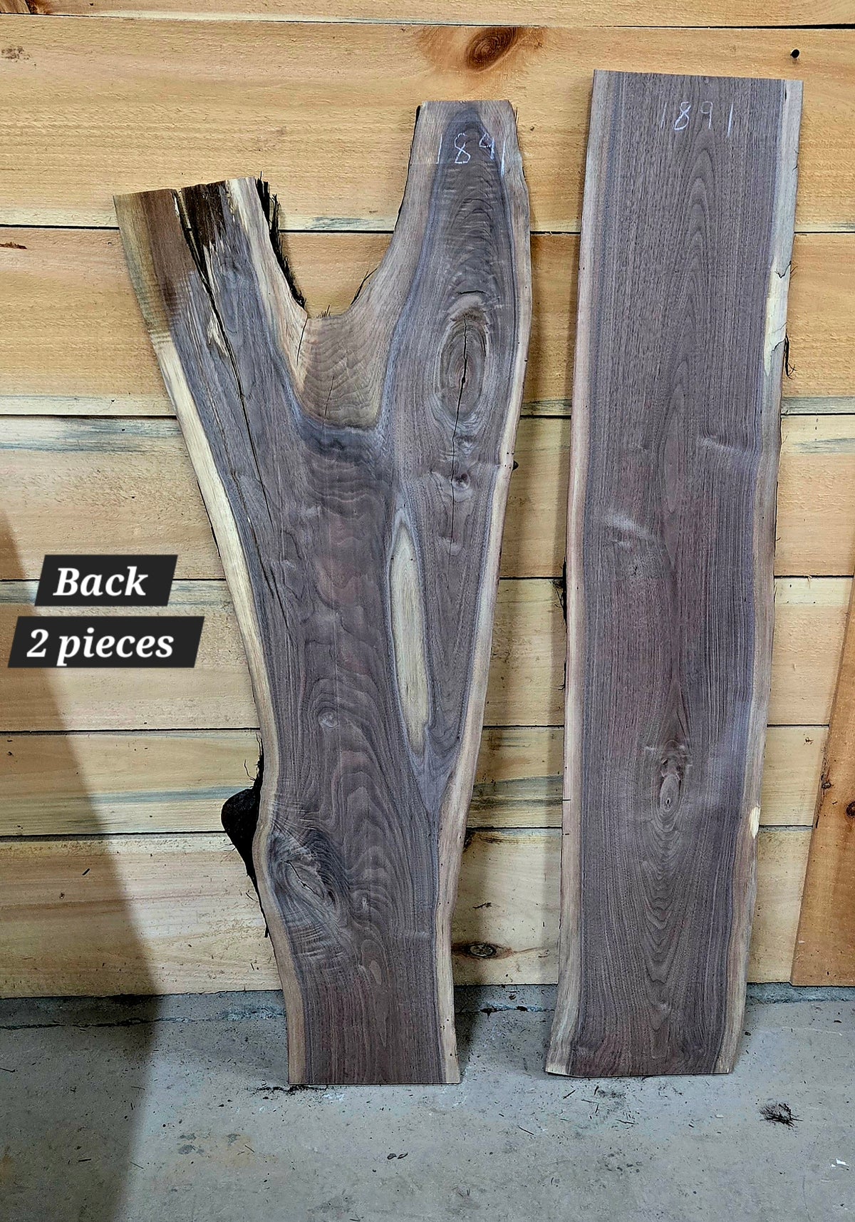 1891 Walnut 2-Piece DIY Wood Bundle, view 2