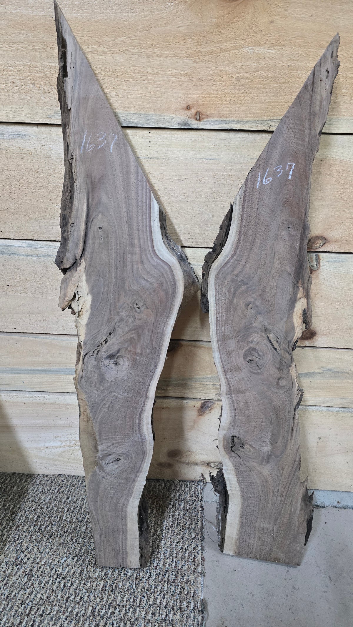 1637 Walnut 2-Piece DIY Wood Bundle, view 2