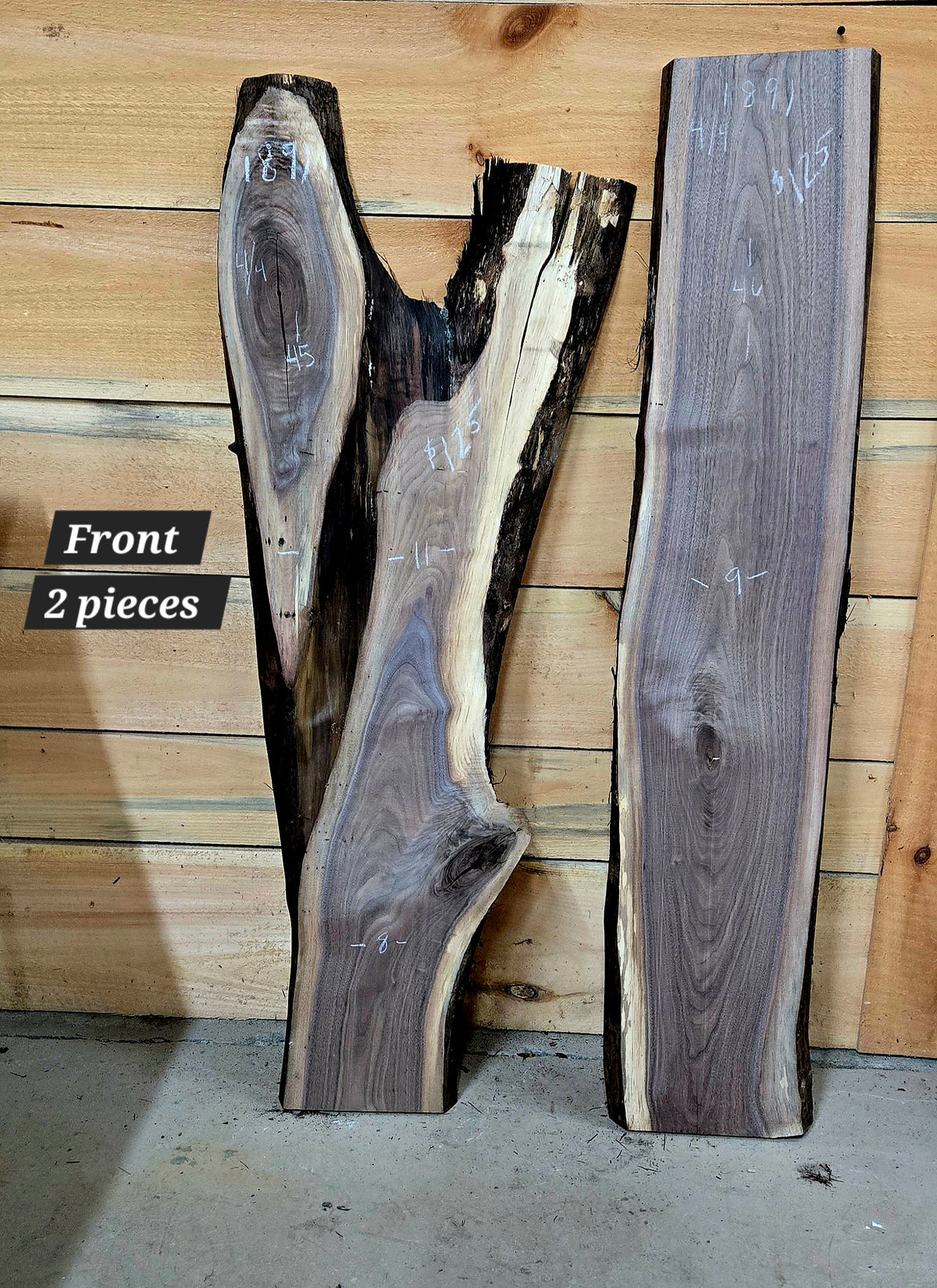1891 Walnut 2-Piece DIY Wood Bundle, view 1