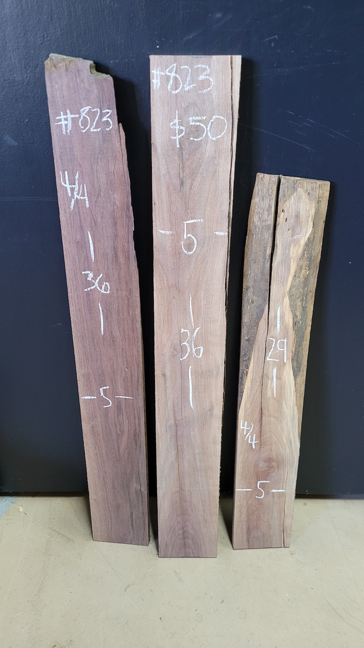 823 Walnut 3-Piece DIY Wood Bundle, view 1