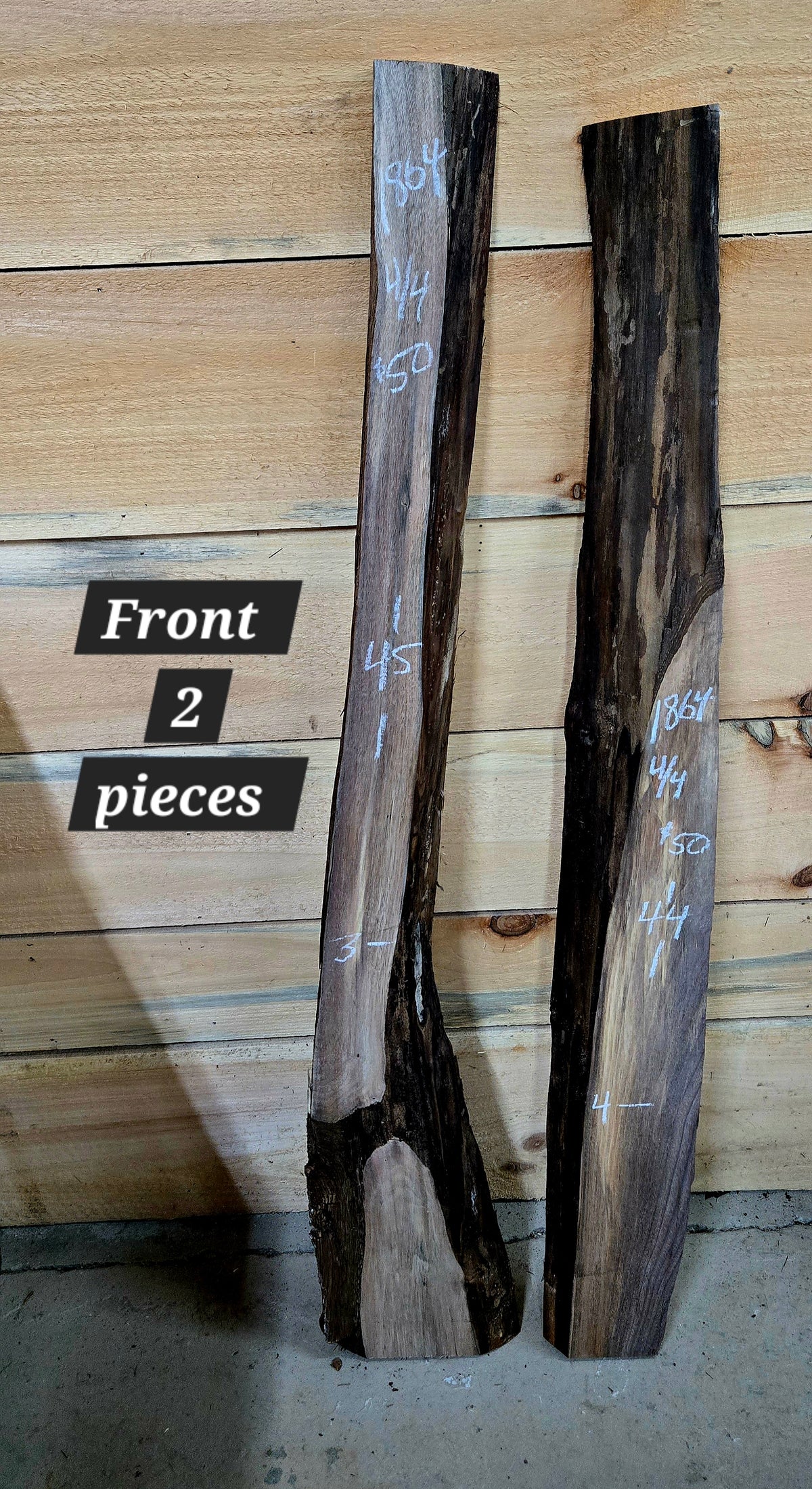 1864 Walnut 2-Piece DIY Wood Bundle, view 1