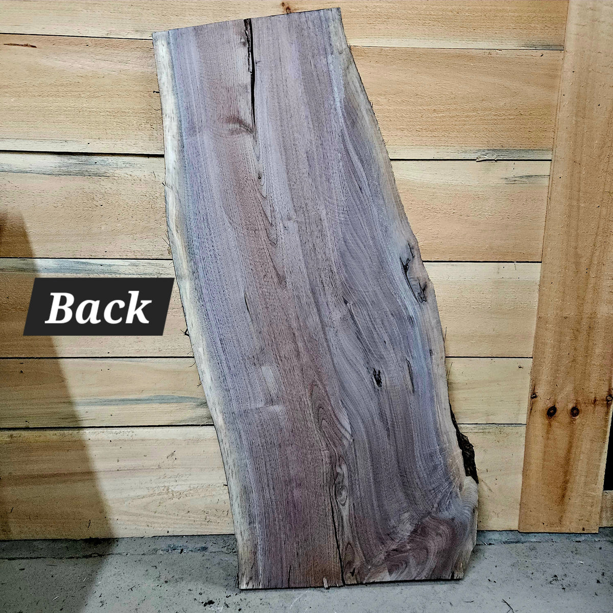 1990 Walnut Live Edge Slab – 42" × 14 - 18" × 7/4"