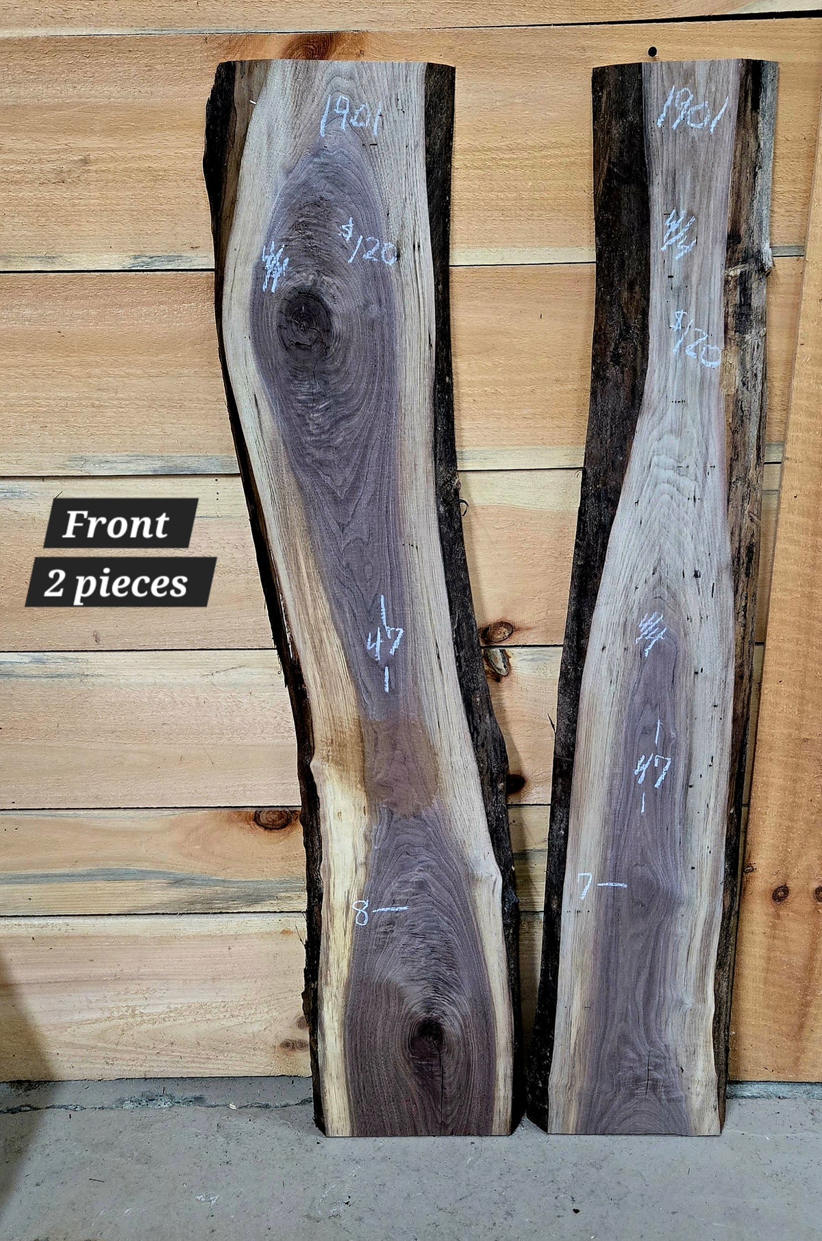 1901 Walnut 2-Piece DIY Wood Bundle