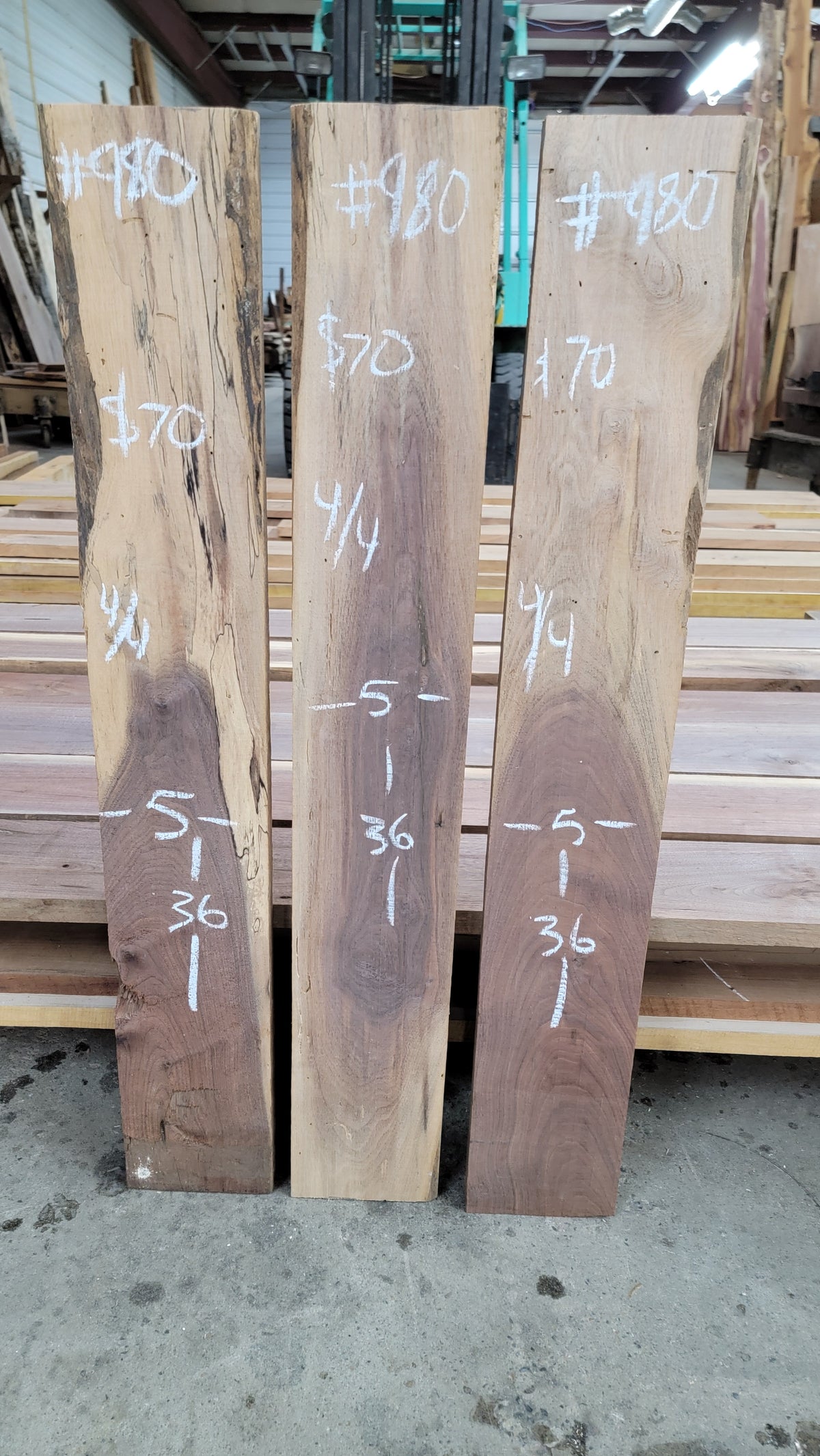 980 Walnut 3-Piece DIY Wood Bundle, view 1
