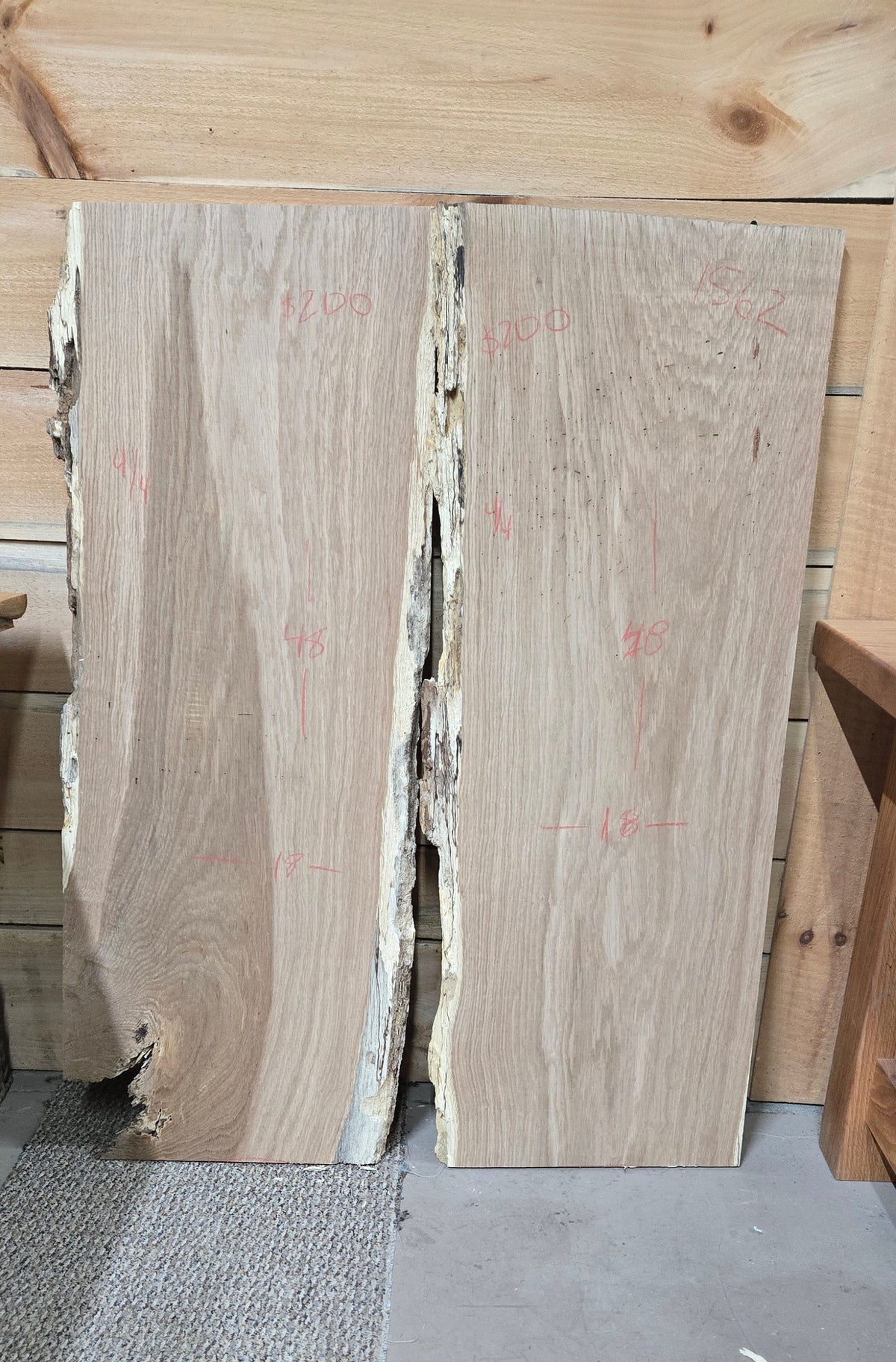 1562 White Oak 2-Piece DIY Wood Bundle, view 1