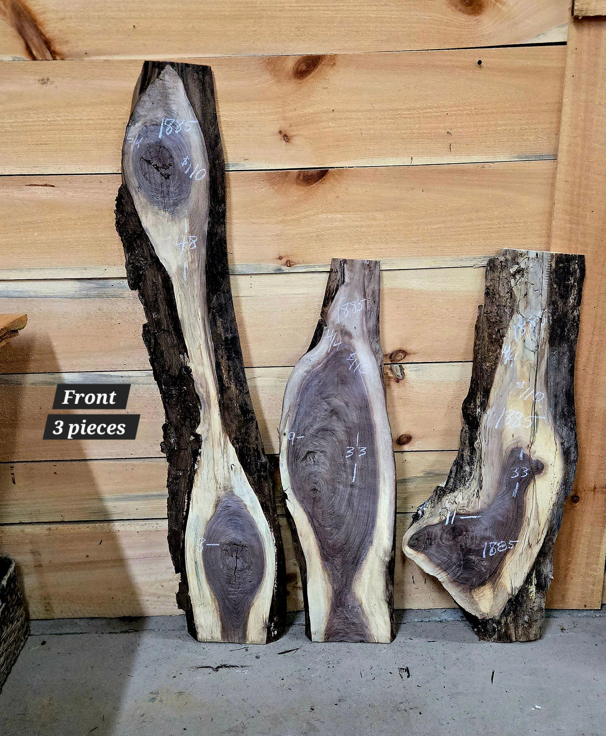 1885 Walnut 3-Piece DIY Wood Bundle, view 1