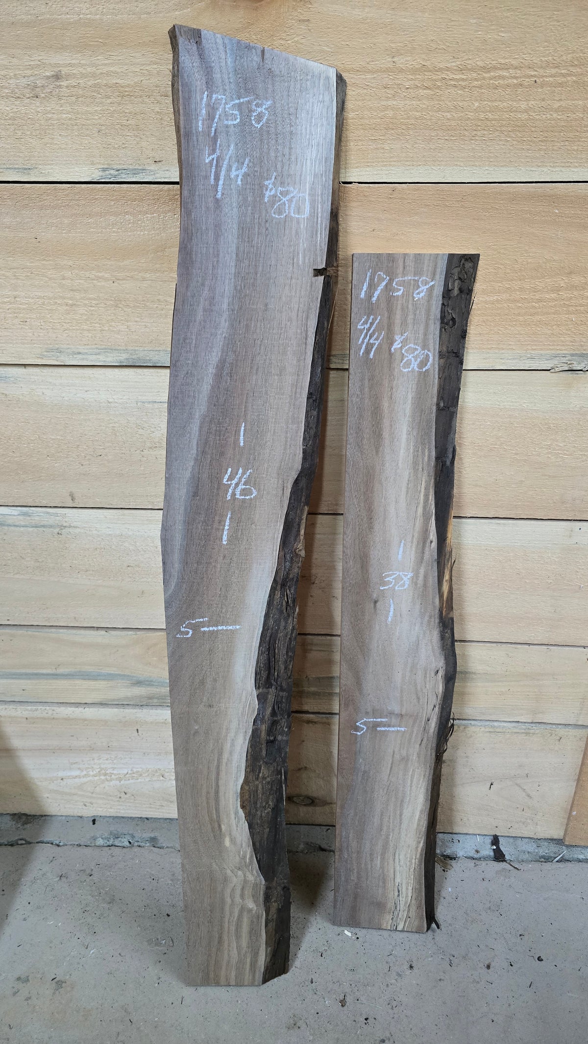 1758 Walnut 2-Piece DIY Wood Bundle, view 1