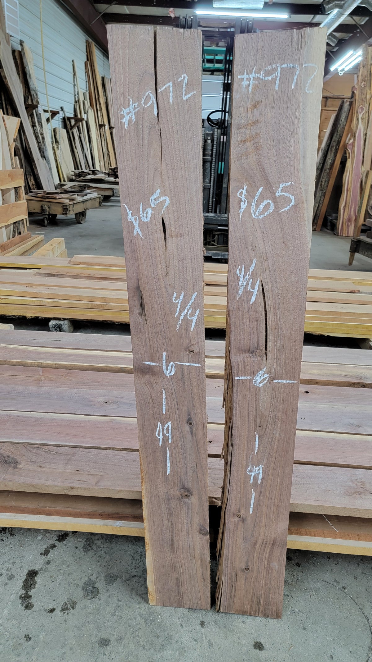 972 Walnut 2-Piece DIY Wood Bundle, view 1