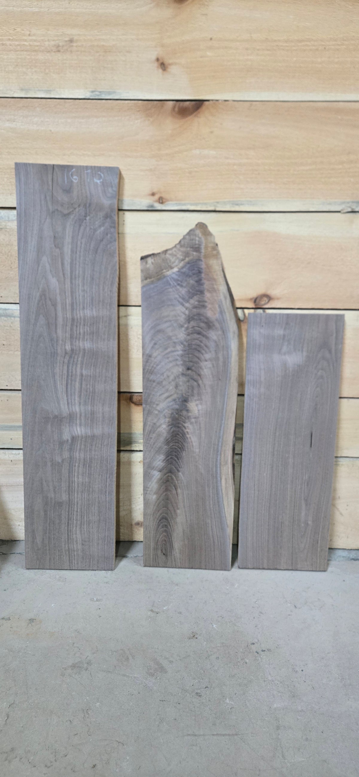 1672 Walnut 3-Piece DIY Wood Bundle, view 3