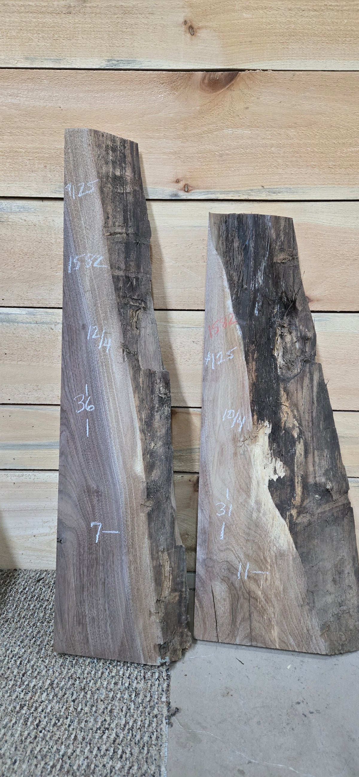 1582 Walnut 2-Piece DIY Wood Bundle, view 1