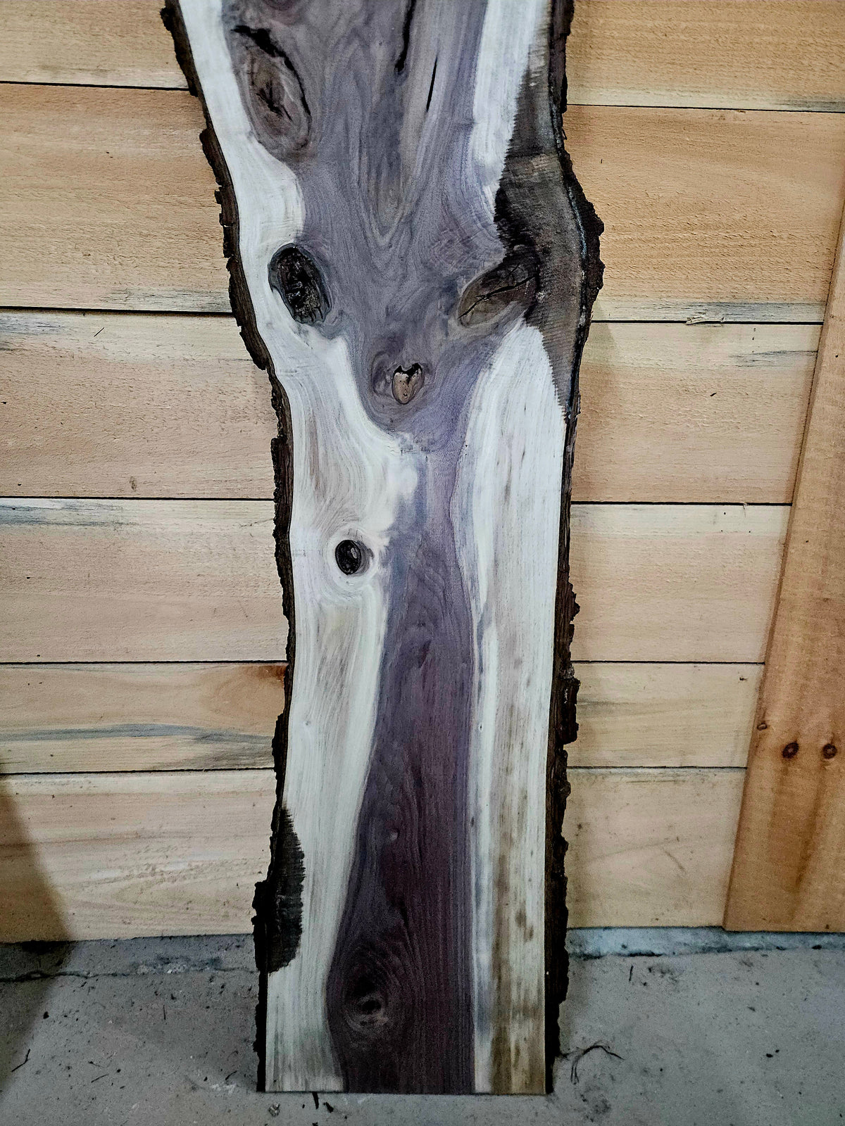 1924 Walnut Live Edge Slab – 64" × 9-14" × 4/4" – product image 6