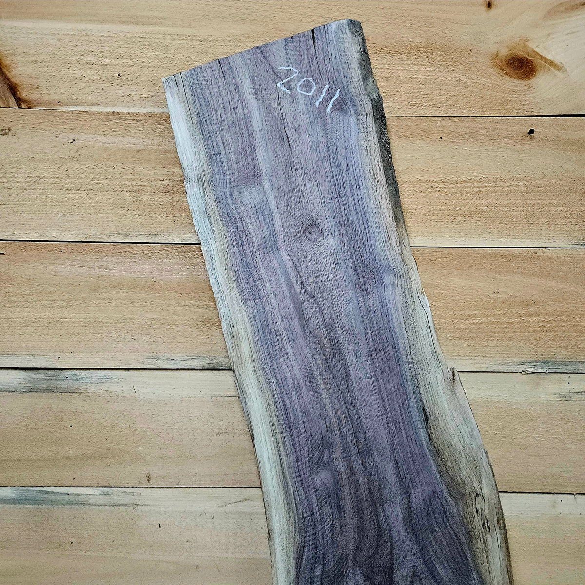 2011 Walnut Live Edge Slab – 52" × 10" × 7/4"