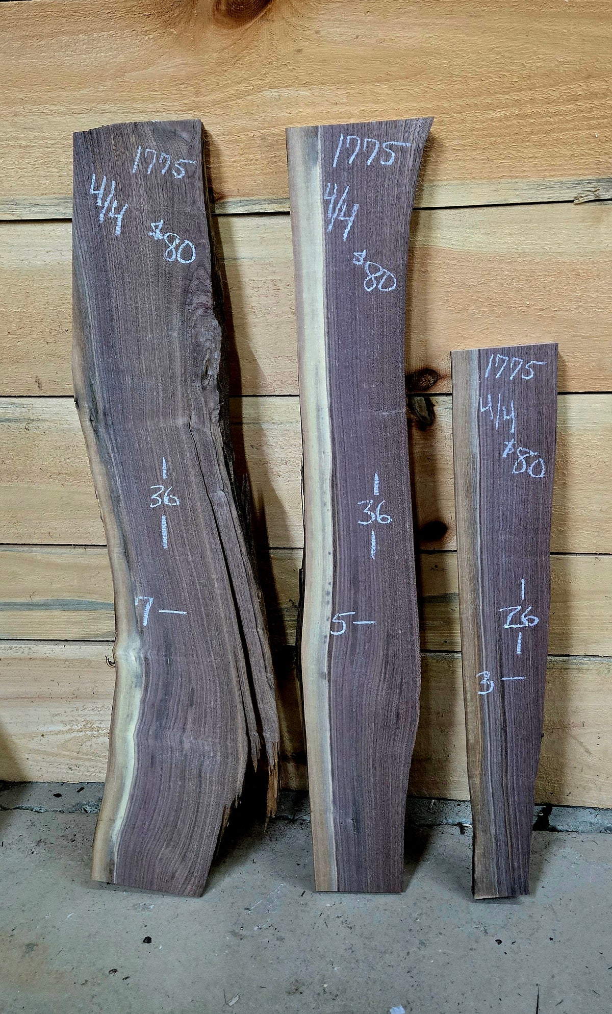 1775 Walnut 3-Piece DIY Wood Bundle, view 1