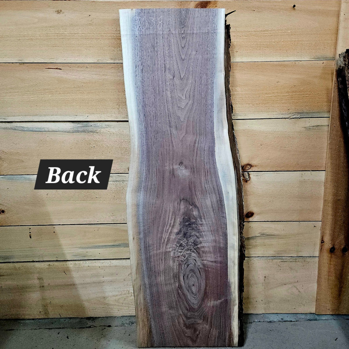 Walnut live edge slab 2038, photo 4 of 4