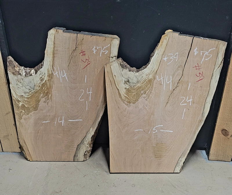 39 Cherry Live Edge Slabs (2 pieces)