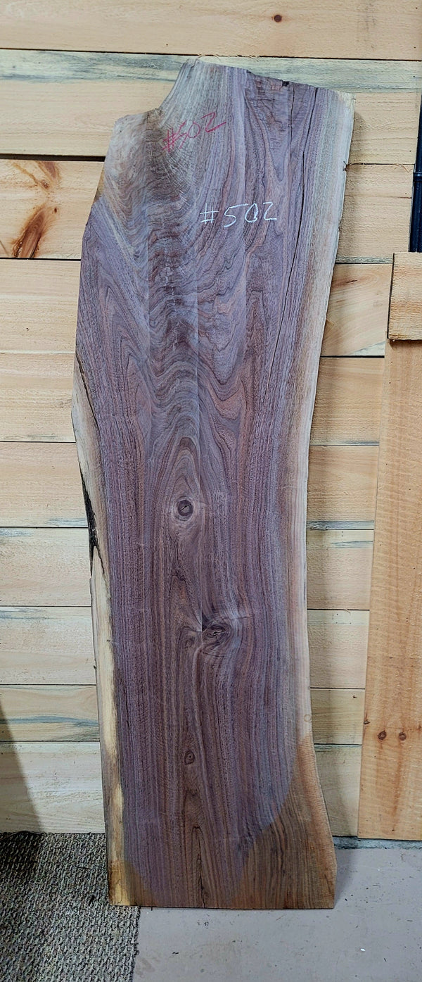 502 Walnut live edge slab