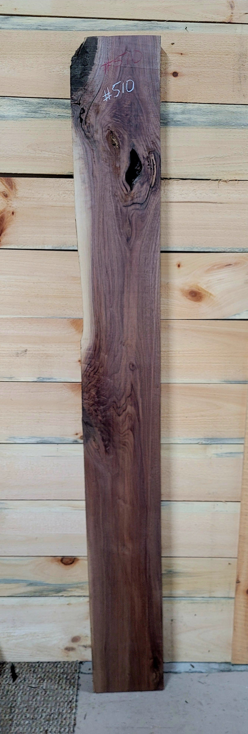 510 Walnut live edge slab