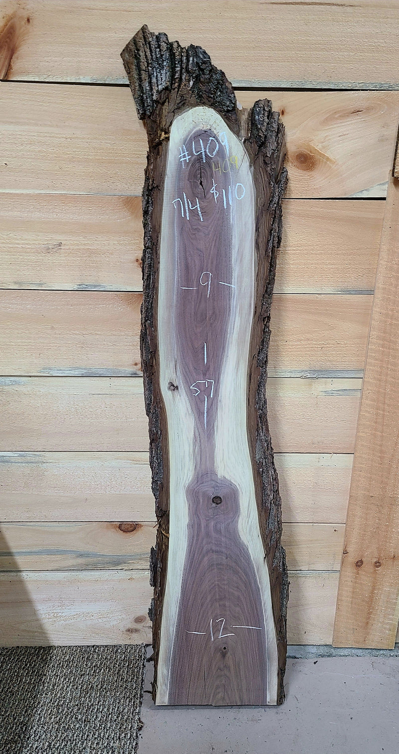 409 Walnut live edge slab