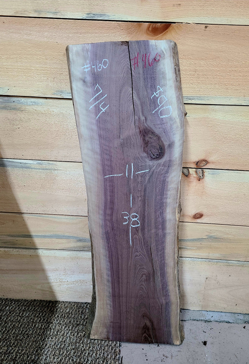 460 Walnut live edge slab