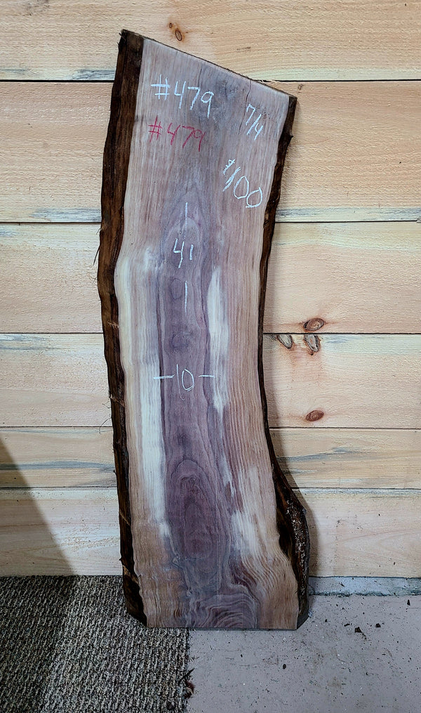 479 Walnut live edge slab