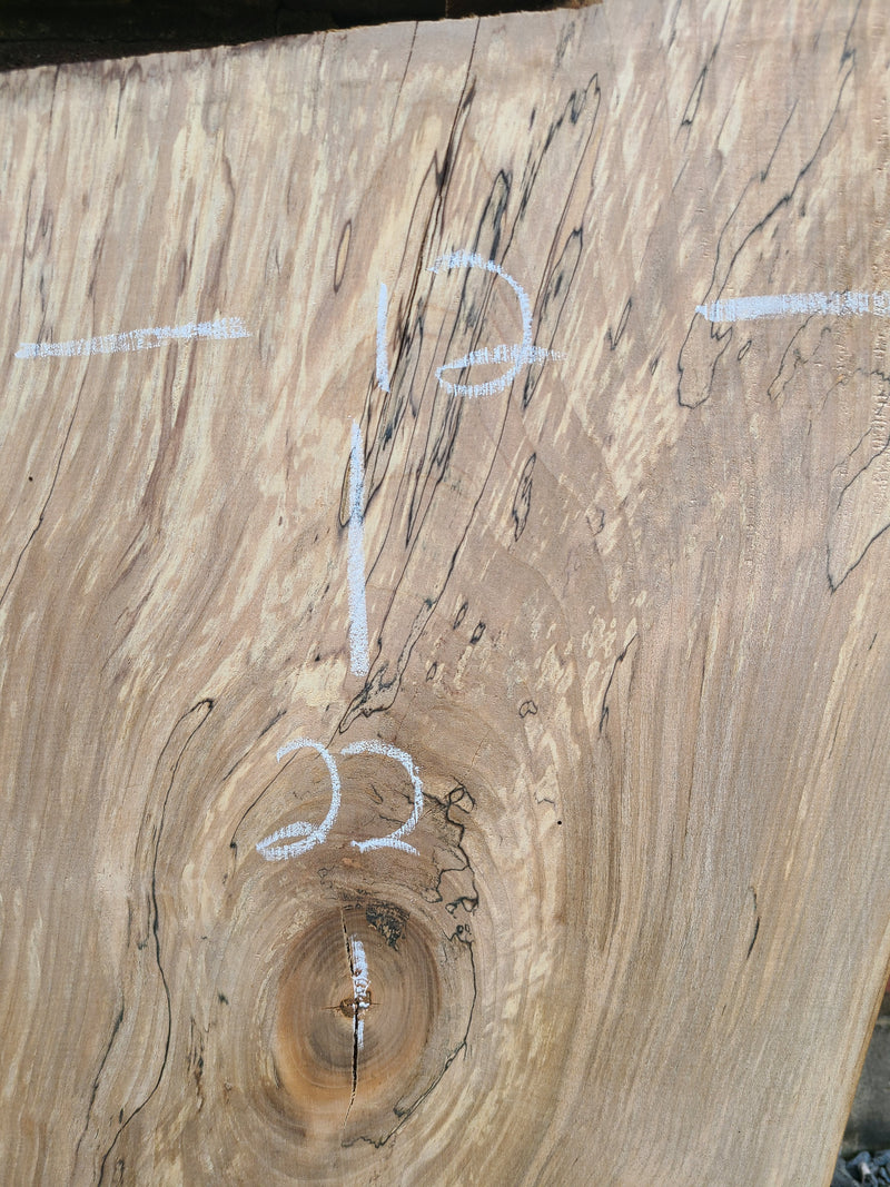 528 Spalted Maple Live Edge slabs(4 pieces)
