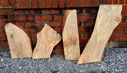 529 Spalted Maple Live Edge slabs(4 pieces)