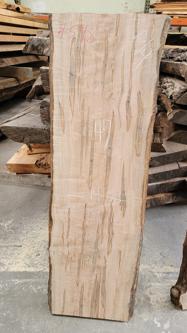 548 Maple live edge slab
