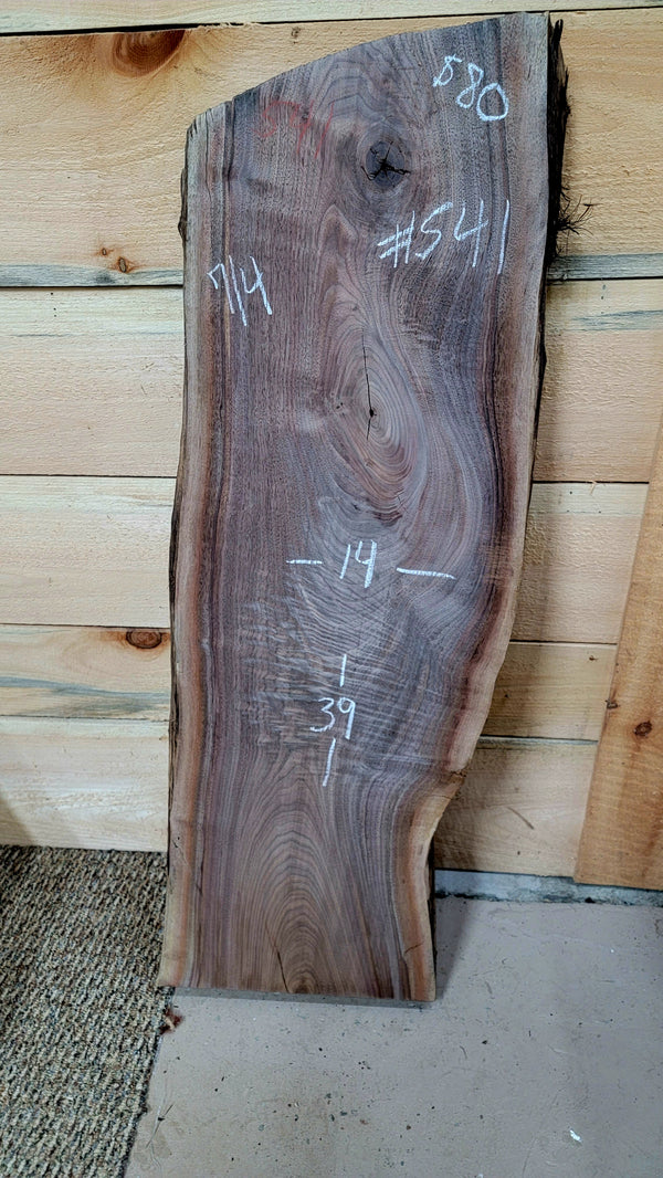 541 Walnut live edge slab