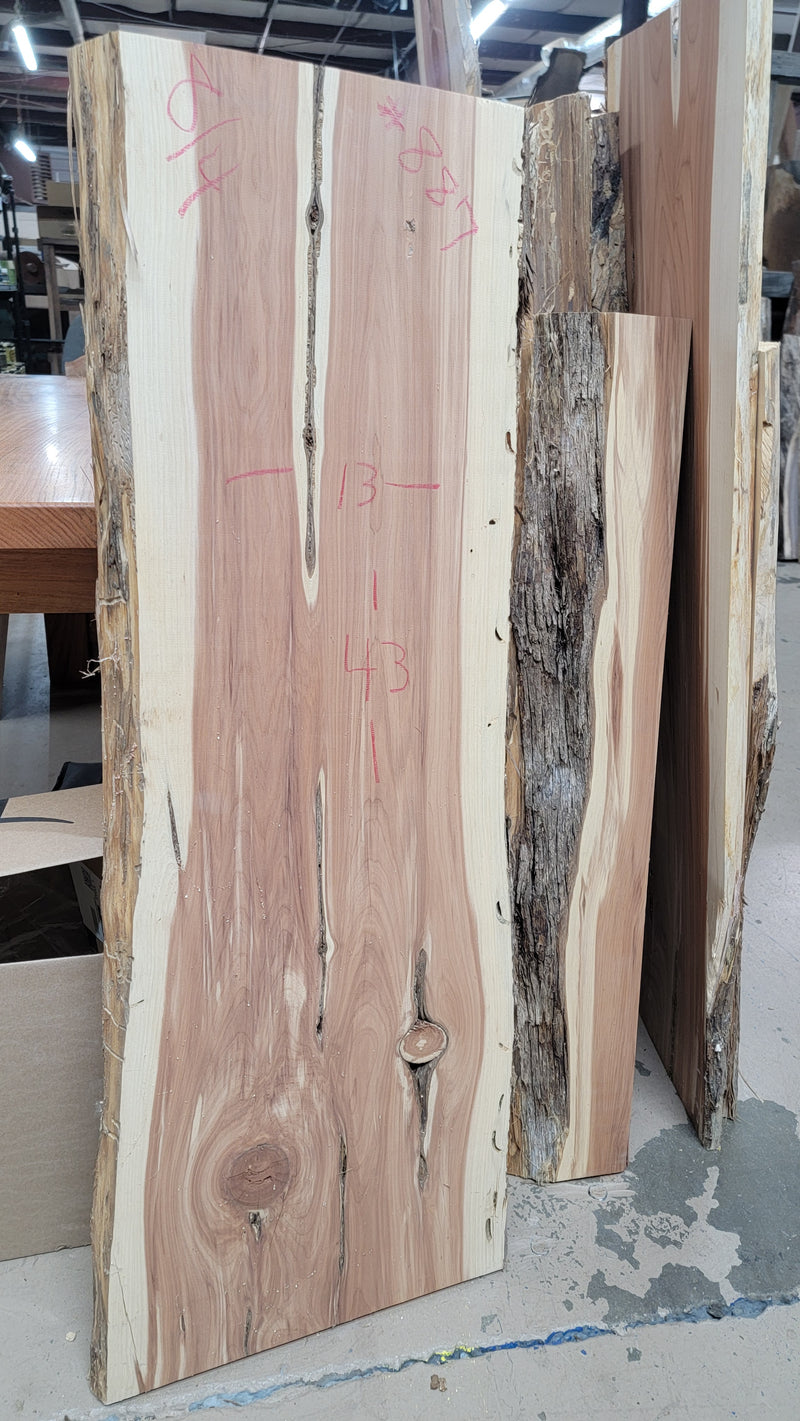 887 Cedar live edge slab